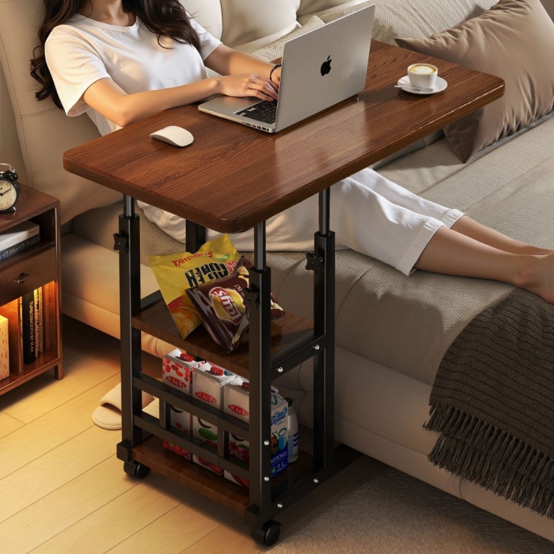 Desk Setup With Laptop - Передвижной прикроватный столик-трансформер: прикроватный столик, столик