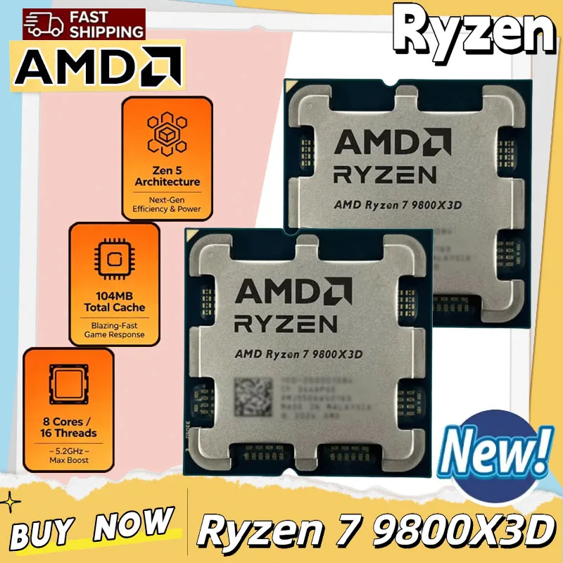 Amd Cpu Ryzen 7 - Игровой процессор AMD Ryzen 7 9800X3D,