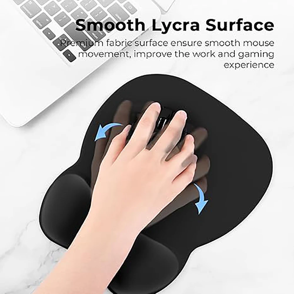 Desk Setup Black - Коврик для мыши с поддержкой запястья,