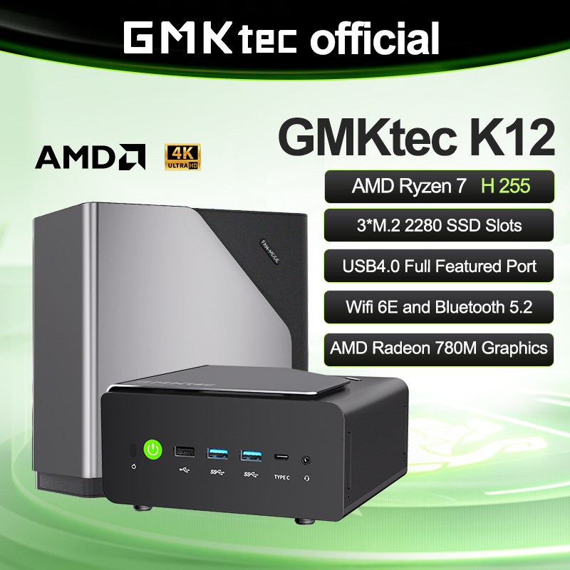 Amd Cpu Ryzen 7 - Мини-ПК GMKtec K12 AMD Ryzen ™