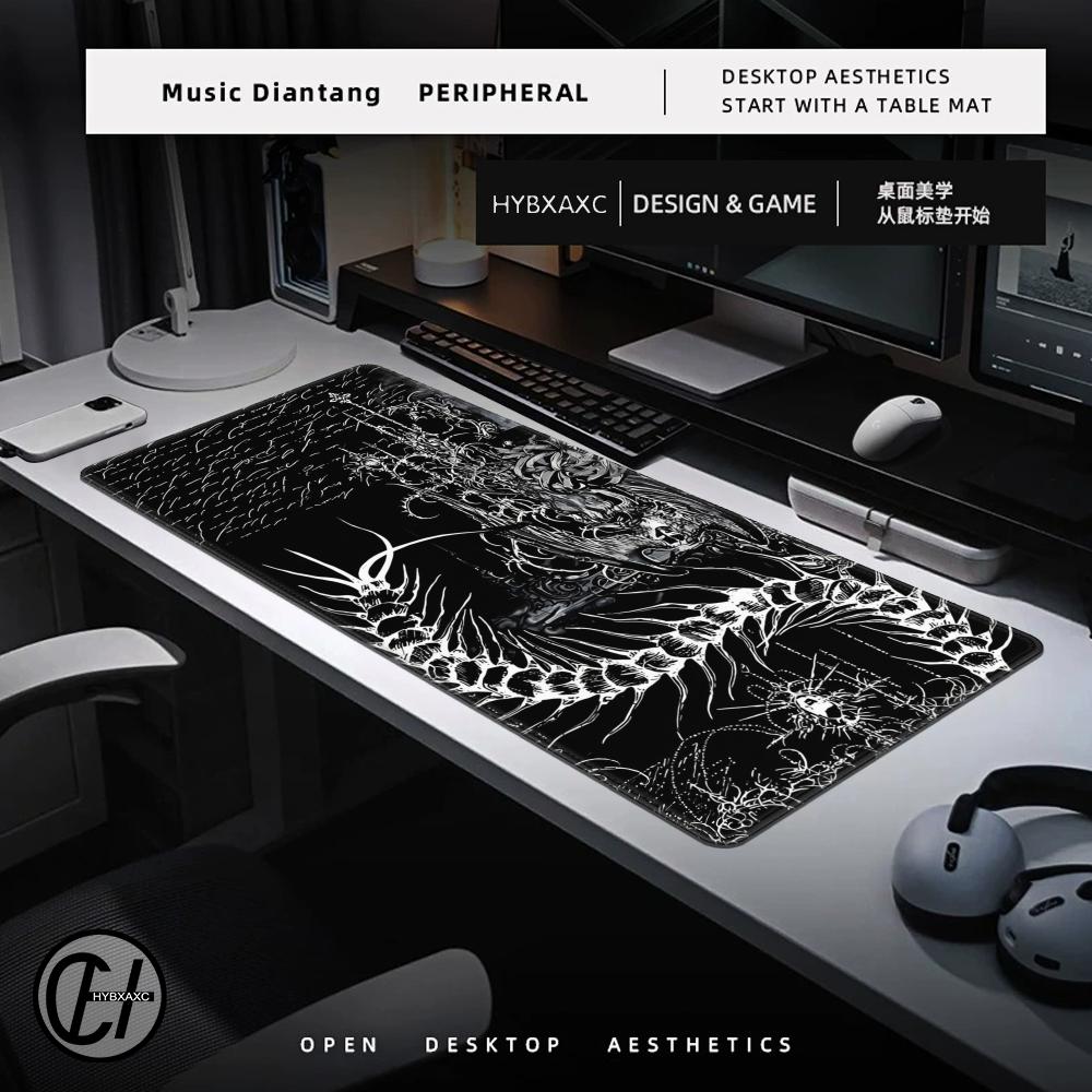 Черно-белый киберготический ко – обзор и цена Desk Setup Black