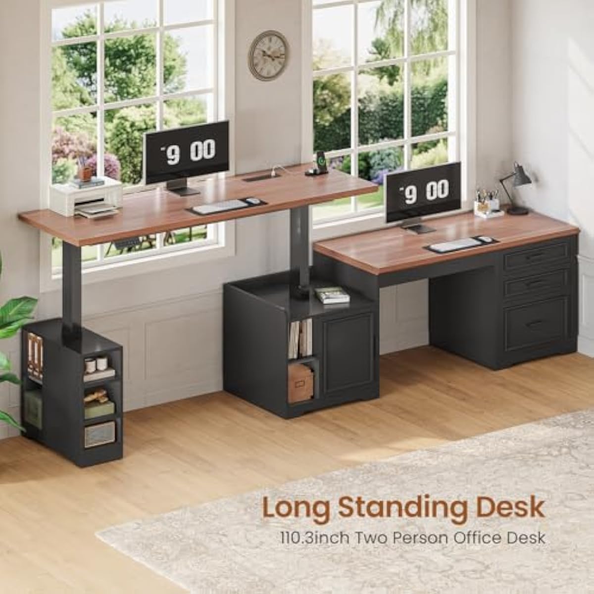 Электрический стол L-образной  – обзор и цена Desk Setup Corner