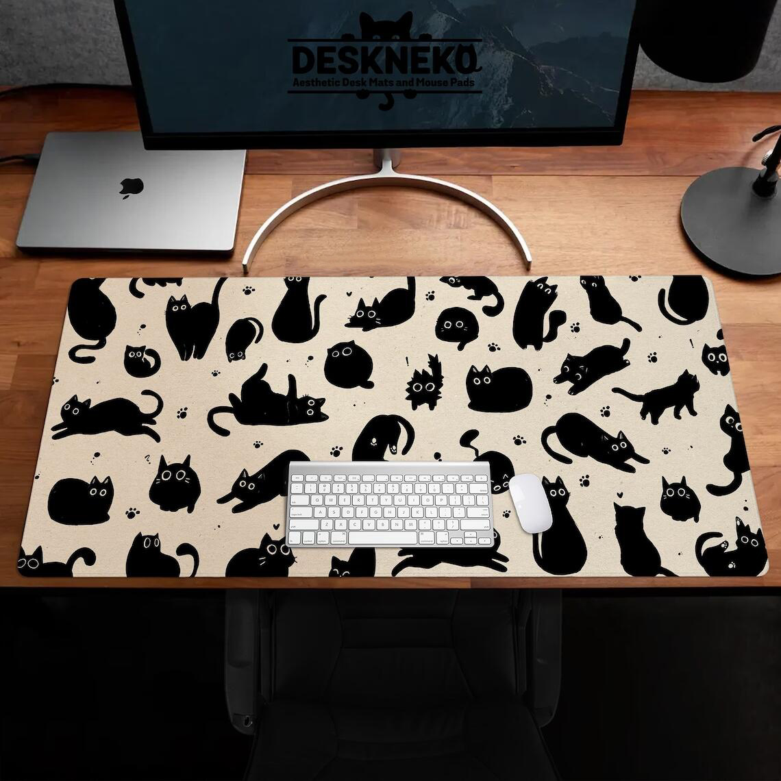 Милый черный кот, настольный к – обзор и цена Desk Setup Black