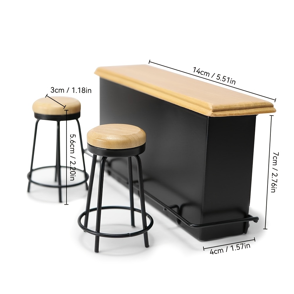 3 шт. Набор миниатюрного барно – обзор и цена Desk Setup Black