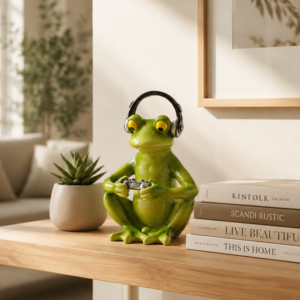 Забавная статуэтка лягушки-гей – обзор и цена Desk Setup Headphones