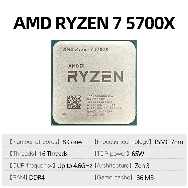Процессор AMD Ryzen 7 5700X 4. – обзор и цена Amd Cpu Ryzen 7