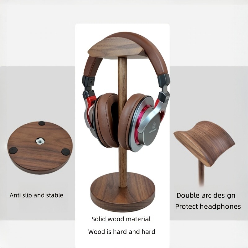 PGY деревянная подставка для н – обзор и цена Desk Setup Headphones